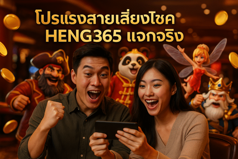 โปรแรงสายเสี่ยงโชค HENG365 แจกจริง