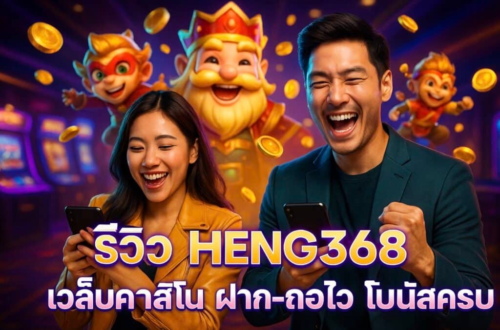 รีวิว HENG368 เว็บคาสิโน ฝาก-ถอนไว โบนัสครบ